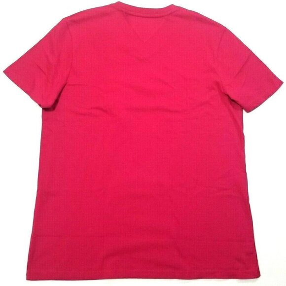 Tommy Hilfiger Men's T-shirt V-neck Core Flag Short‎ Sleeve Essential Solid - Picture 2 of 4